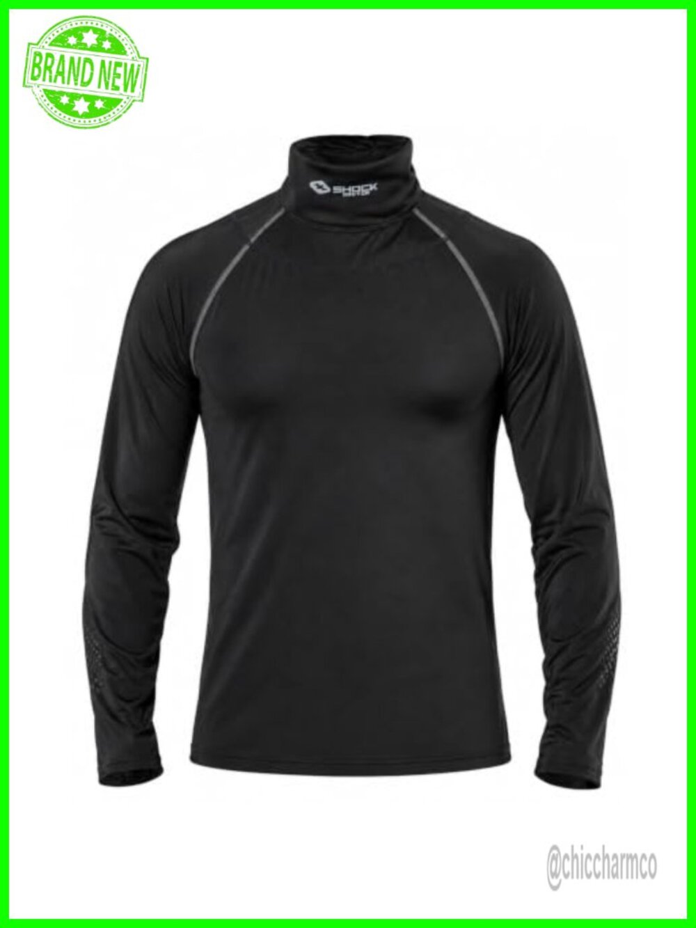 Shock Doctor Compression Shirt with Neckguard for Hockey Long Sleeves